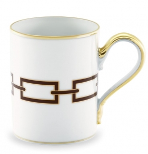 Ginori Catene Ebano Mug - 13.5 oz.